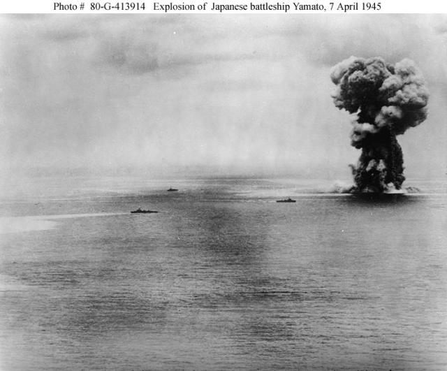 BENNINGTON Shares in Sinking of Japan's Super Battleship YAMATO 