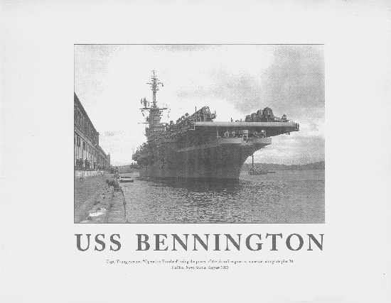 USS BENNINGTON MINI POSTER