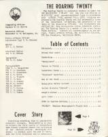 ROARING 20 1969 Match Front Cover Inside