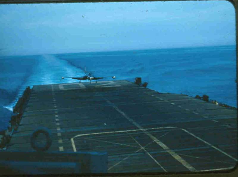 Carrier qualification in the Atlantic off Florida around Jan-Feb 1954
