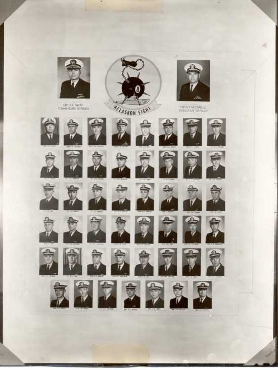  HELASRON EIGHT Anti-Submarine Squadron Officers - 1964  