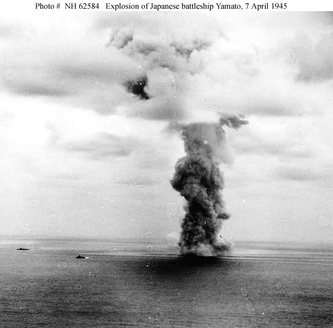 BENNINGTON Shares in Sinking of Japan's Super Battleship YAMATO 