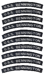 USS BENNINGTON SHOLDER TABS (UIBs)