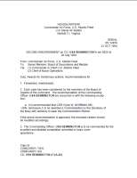 RECOMMENDATIONS FOR AWARDS FOR MERITORIOUS ACTIONS 