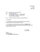 RECOMMENDATIONS FOR AWARDS FOR MERITORIOUS ACTIONS 