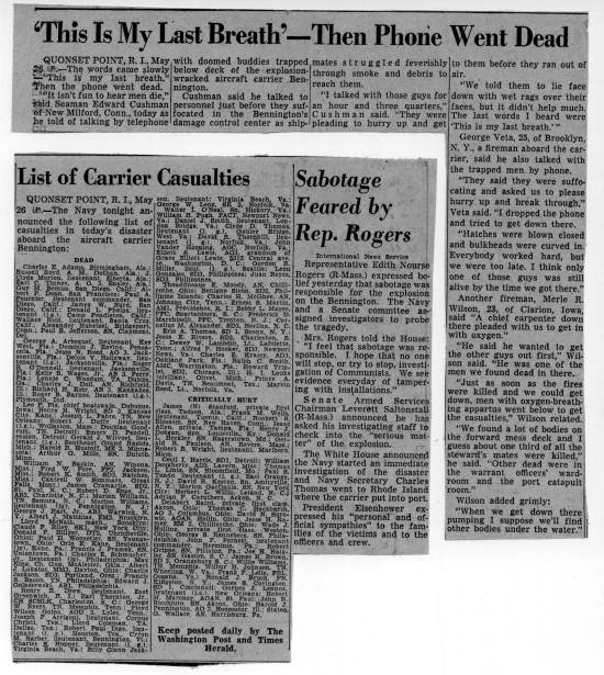 26 MAY 1954 EXPLOSION