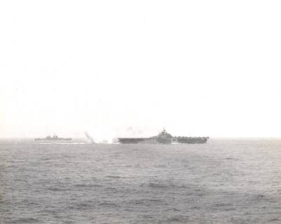  Taken from USS Hornet (CV-12) on 6 Apr 1945 