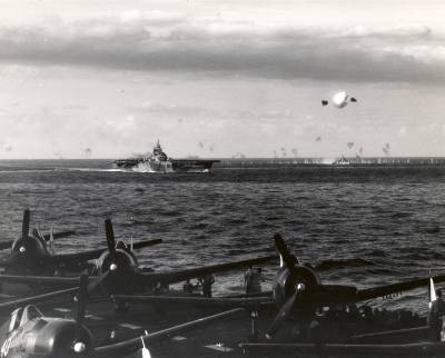  Taken from USS Hornet (CV-12) on 14 May 1945 