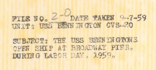 LABOR DAY SEPTEMBER 7, 1959 - SAN DIEGO - BROADWAY PIER