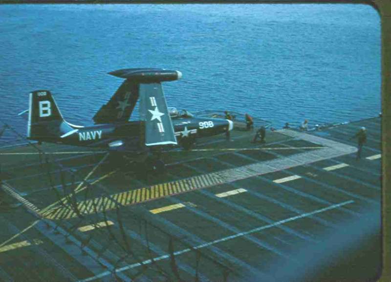 Carrier qualification in the Atlantic off Florida around Jan-Feb 1954
