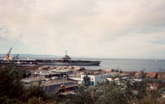 September 1994 - USS Bennington CVS-20 shortly after arrival in Port Angeles, Washington