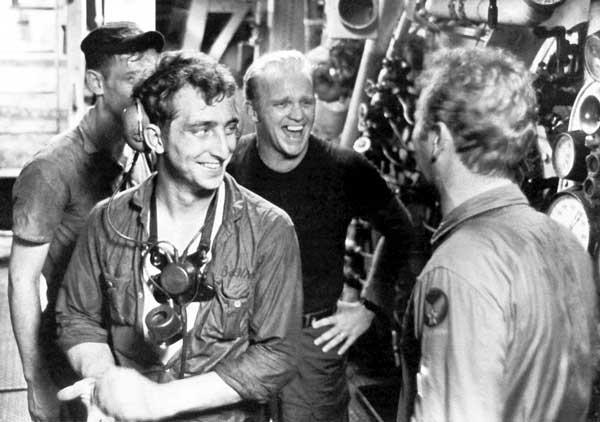 Gary Crosby and Bob Dornan visit Bennington Crewmen